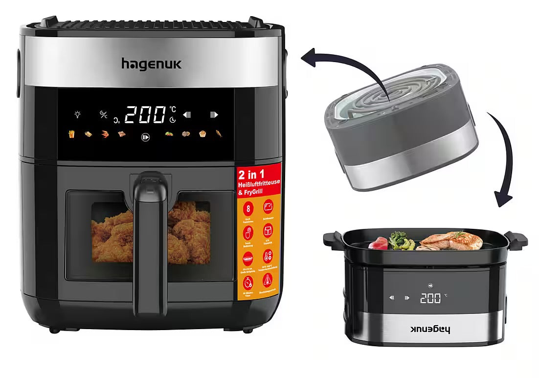 Hagenuk 2-in-1 Heißluft-Grill