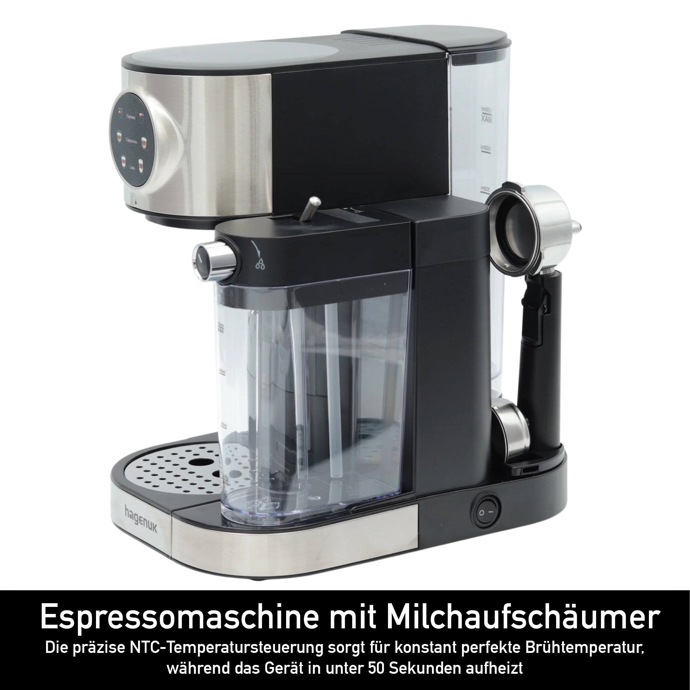 Espressomaschine mit Milchaufschäumer