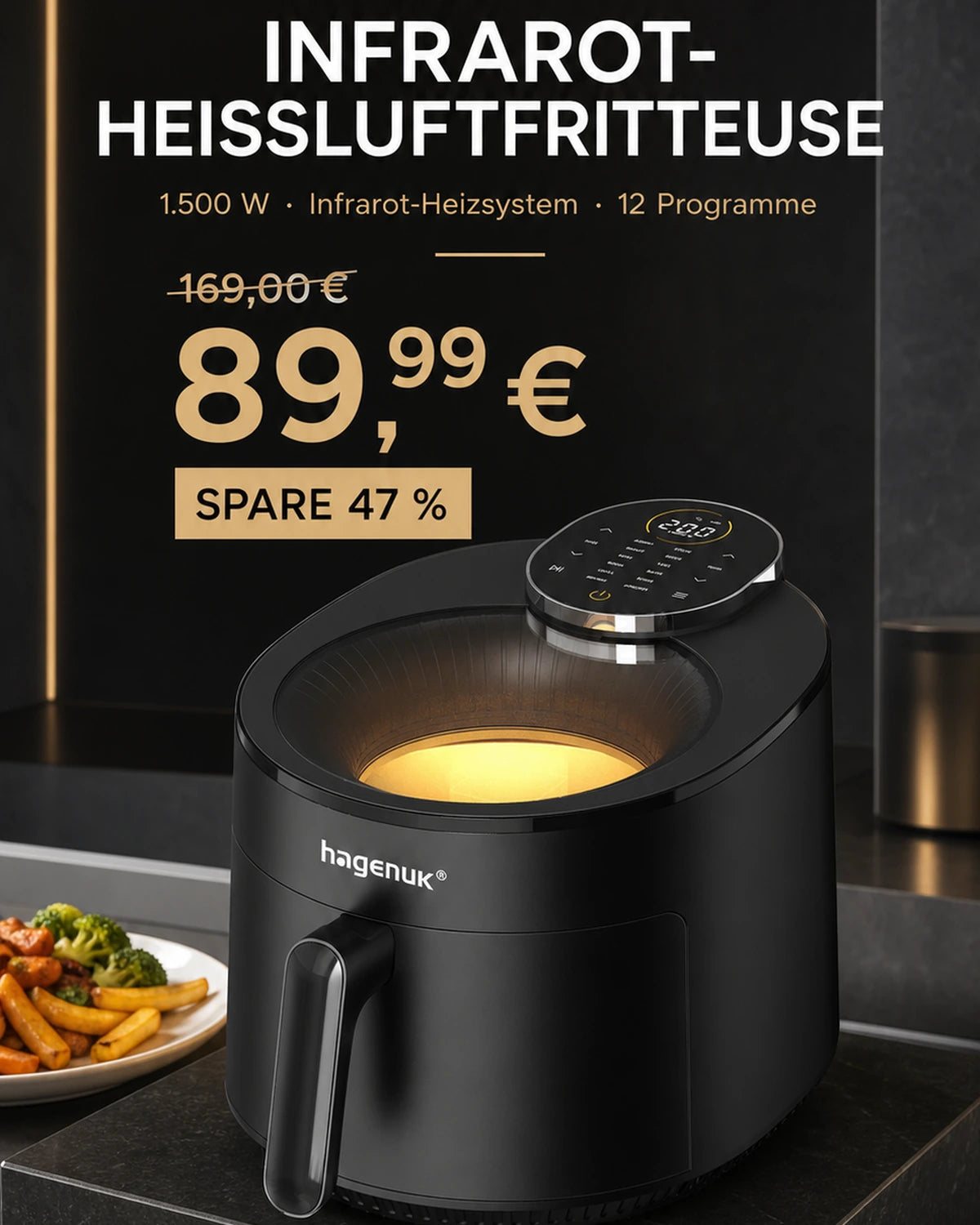 Hagenuk Infrarot-Heißluftfritteuse auf Instagram