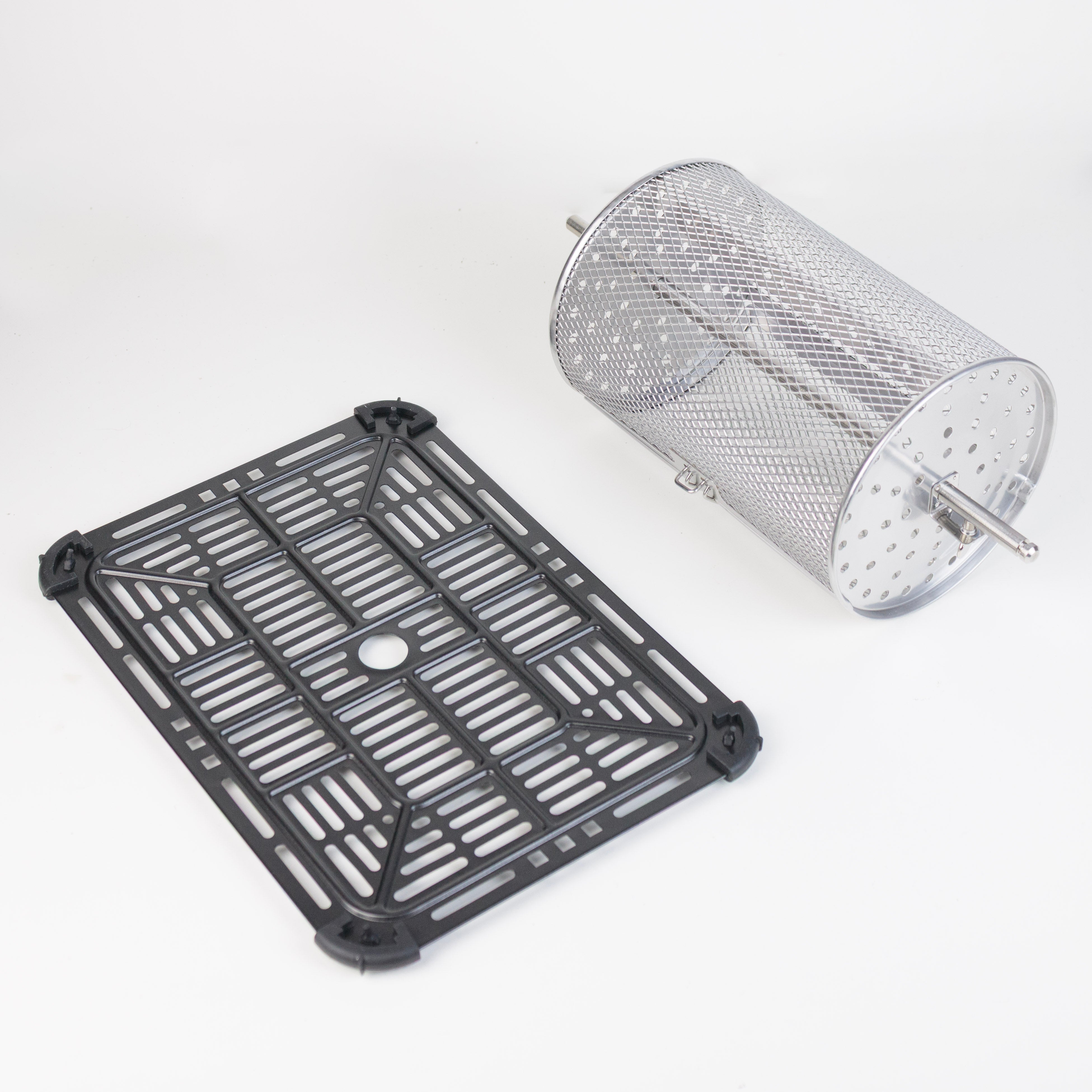 Heißluftfritteuse mit rotierendem Frittierkorb