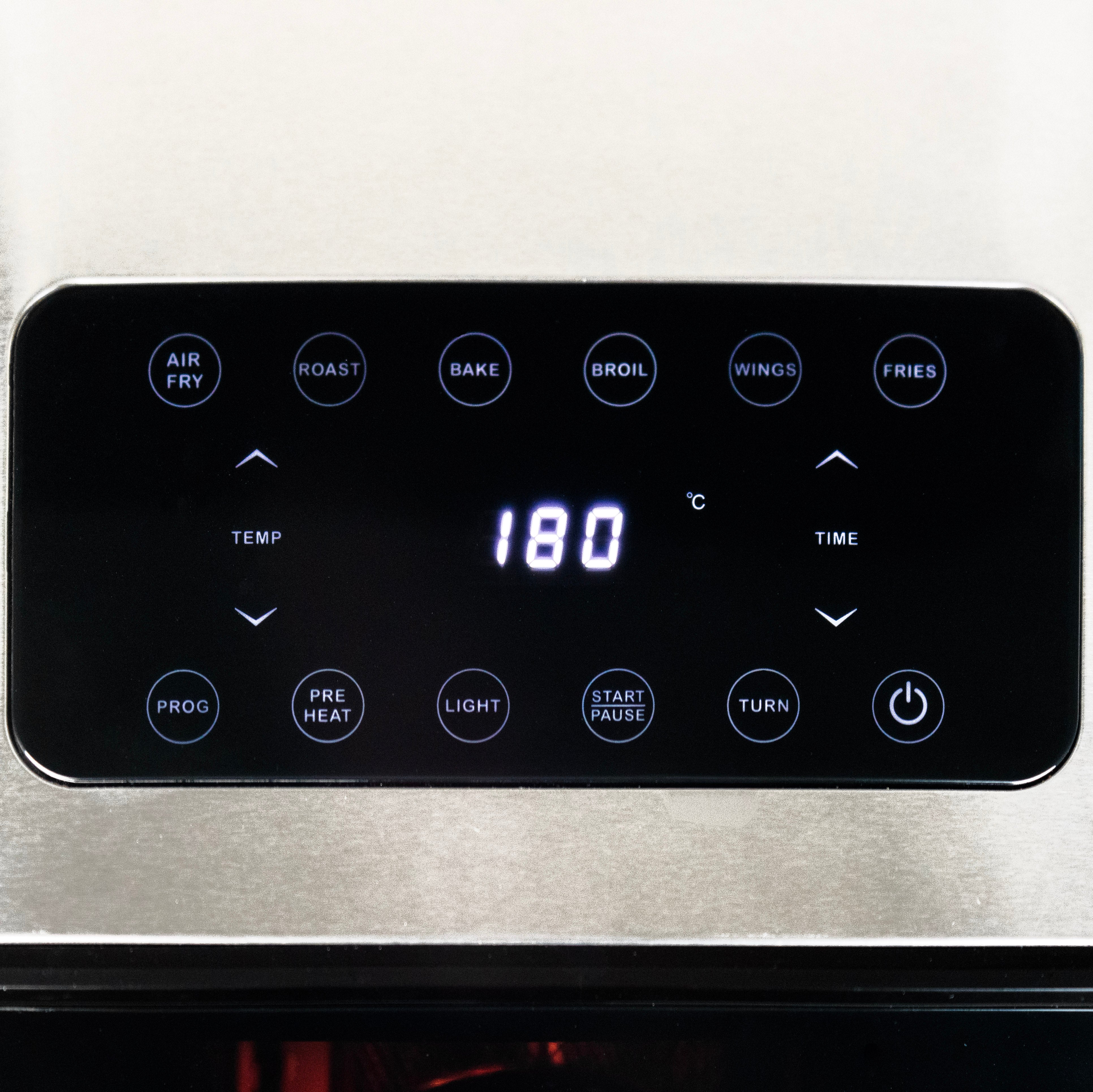 Heißluftfritteuse mit rotierendem Frittierkorb