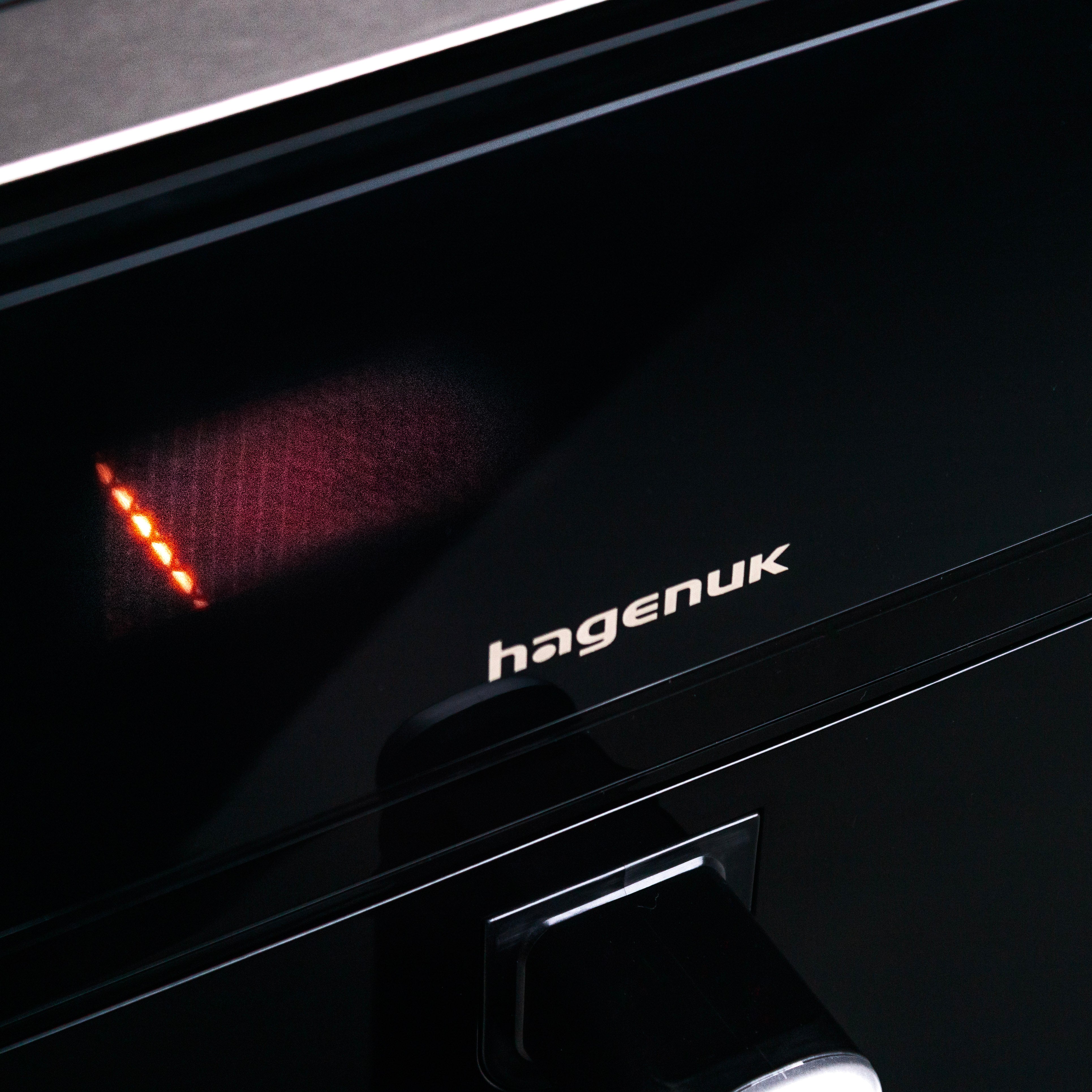 Heißluftfritteuse mit rotierendem Frittierkorb