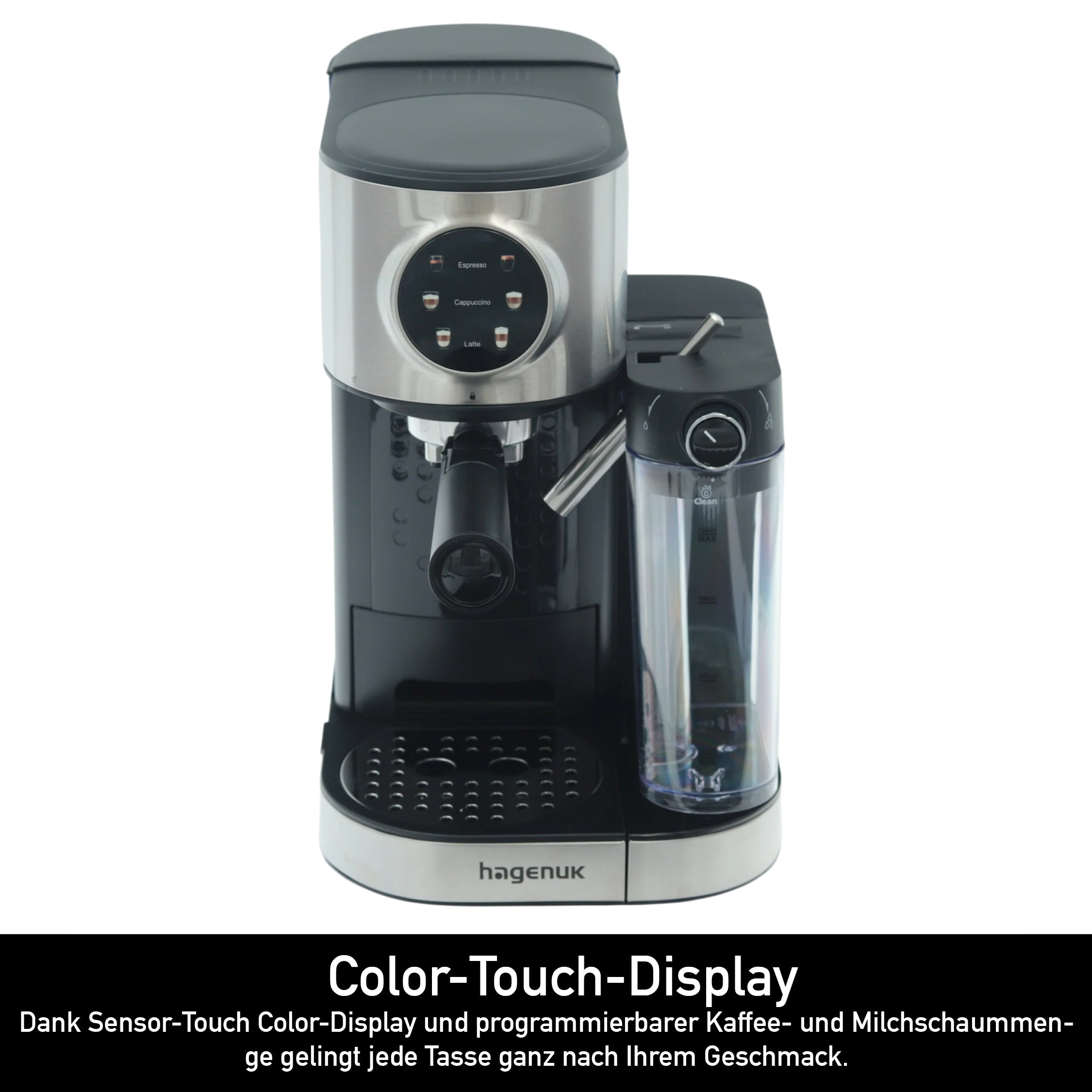 Espressomaschine mit Milchaufschäumer